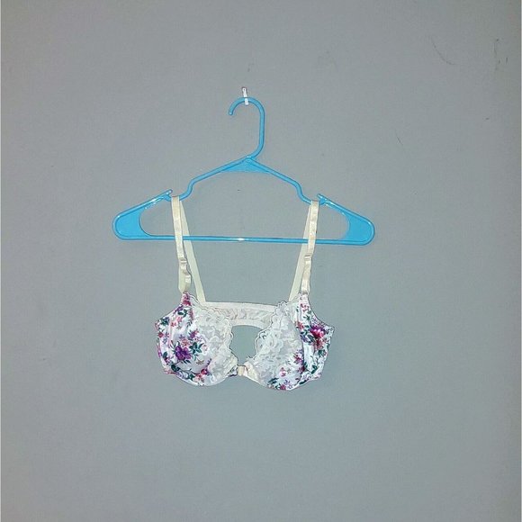 Vasarette Womens Bra Size 36 C Underwire Light Padding Floral Print - Picture 1 of 4